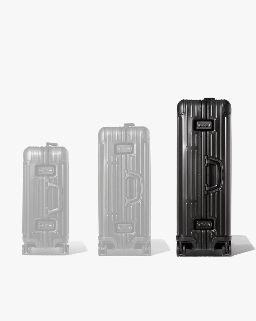 ALTAIR black suitcases, size comparison with large highlighted